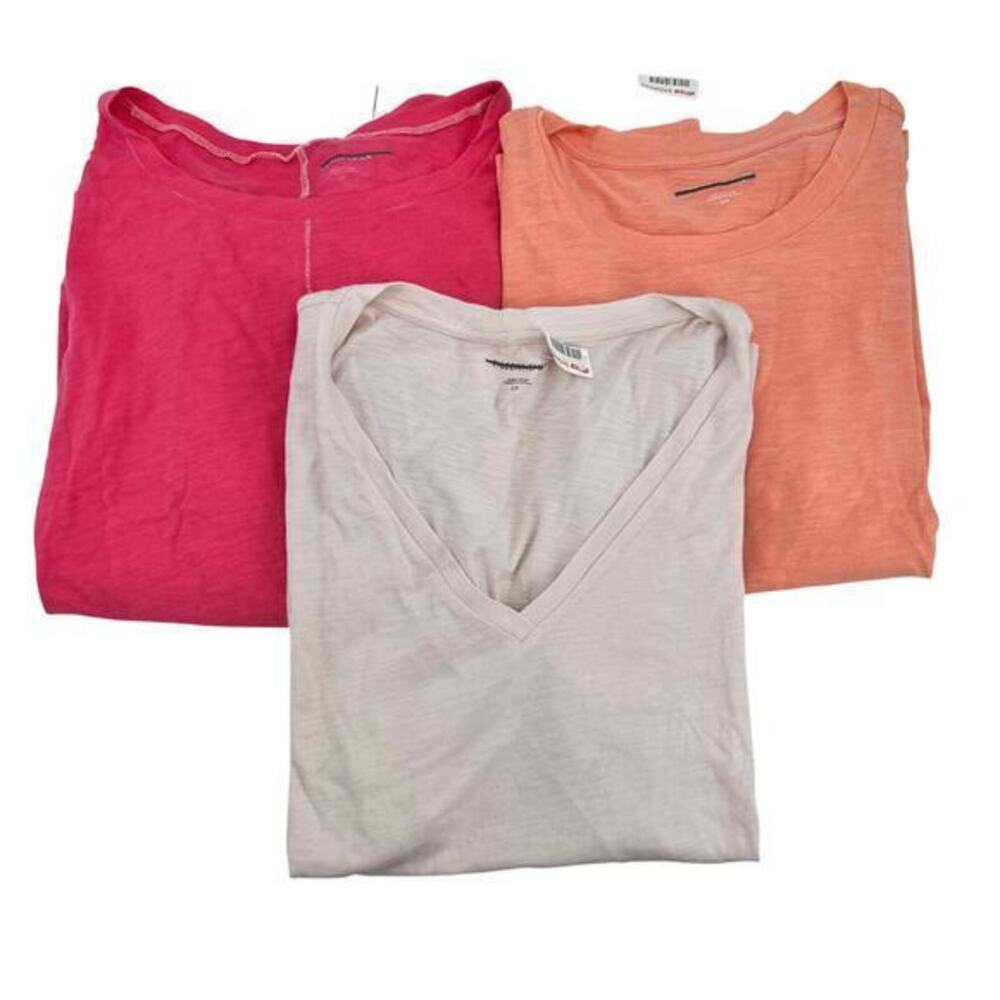 Eileen Fisher bundle/ lot 3 100% organic cotton short sleeve t-shirts size small